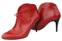 Obuwie Botki  Damskie Czerwone Wiosna / Jesień skóra naturalna 955 ElitaBut