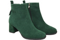 Women’s ankle boots in genuine suede leather, stable block heel, with zipper – 224 ElitaBut