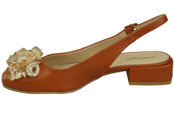 Women's Shoes Sandals with Crystals Natural Leather 215 ElitaBut