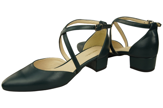 Women’s Leather Sandals with Straps Low Heel 223 ElitaBut