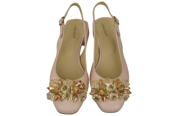 Women's Shoes Sandals with Crystals Natural Leather 215 ElitaBut