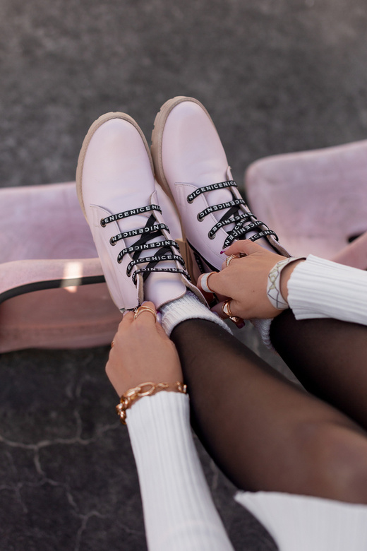 Footwear Boots Women's boots with the inscription NICE Natural Leather 173 Z ElitaBut