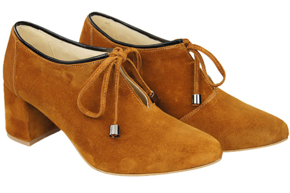 Women's shoes Low shoes Natural leather velor 183 ElitaBut