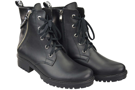 Footwear Boots Women's boots with the inscription NICE Natural Leather 173 Z ElitaBut