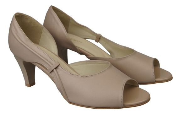 Obuwie Damskie Sandały Cappuccino Lico Skóra Naturalna 566 ElitaBut