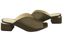Women's Shoes High-Heeled Flip-Flops Natural Leather 210 ElitaBut