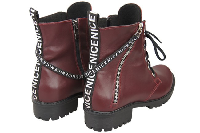 Footwear Boots Women's boots with the inscription NICE Natural Leather 173 L ElitaBut