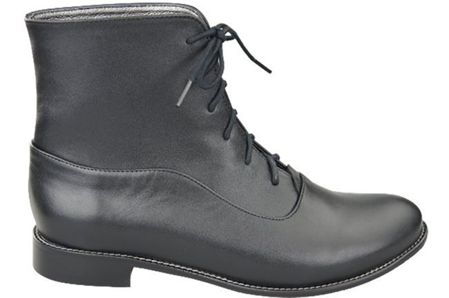 Obuwie Botki Damskie Czarne Wiosna/Jesień skóra naturalna 155 L ElitaBut