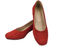 Comfortable Women's Shoes Pumps with Decorative Heel Natural Suede Leather 219 From ElitaBut