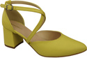 Elegant Leather Sandals with Open Sides on a Stable Heel 218 ElitaBut