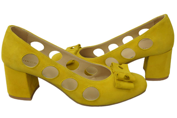 Women's shoes Pumps Natural leather suede 182 ElitaBut