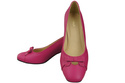 Women's Pumps with a Bow, Natural Leather and Low Heel 203 ElitaBut