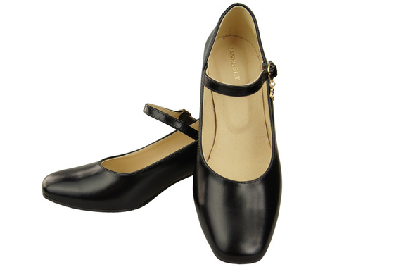 Women's shoes Pumps with a strap, natural leather 202 ElitaBut