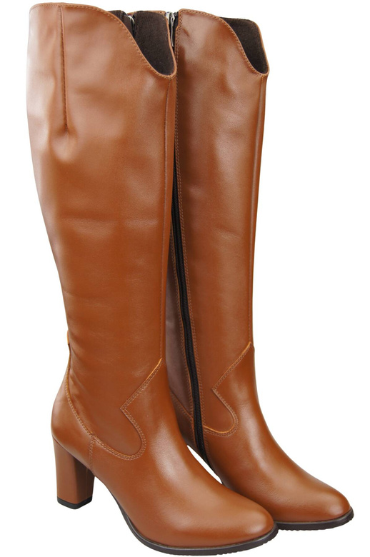 Stylish Footwear Women's Boots On A Heel Natural Leather 211 ElitaBut