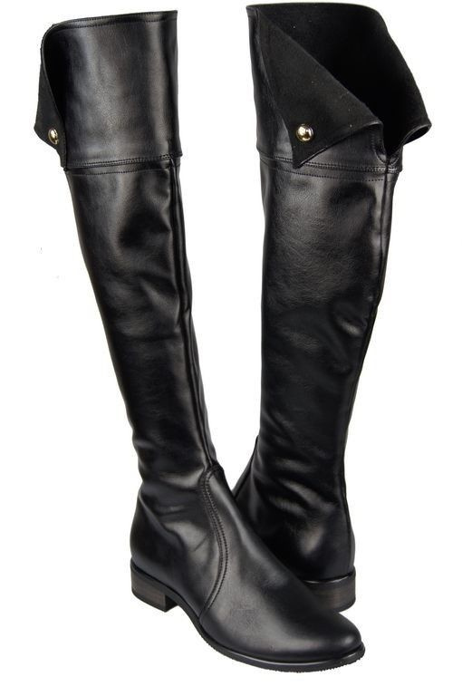 Obuwie Kozaki Damskie Oficerki Muszkieterki za kolano 803 S ElitaBut