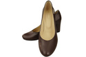 Footwear Classic Women's Natural Leather Almond Nose Dugout 201 ElitaBut
