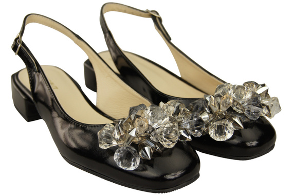 Women's Shoes Sandals with Crystals Natural Leather 215 ElitaBut