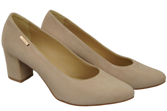 Women's Shoes Pumps Natural Leather Suede 106 ElitaBut