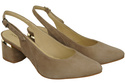 Women's Sandals in Natural Suede Leather - Elegance and Comfort 196 Z ElitaBut