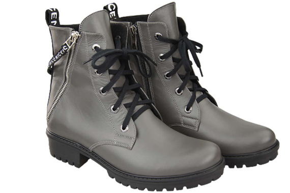 Footwear Boots Women's boots with the inscription NICE Natural Leather 173 L ElitaBut