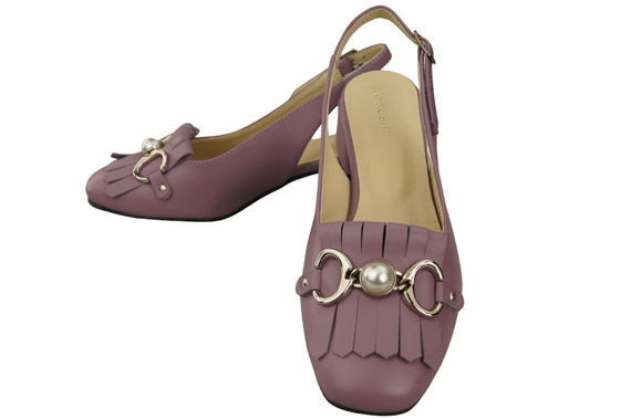 Women's Shoes Sandals Decorated with Fringes Natural Leather 208 ElitaBut