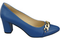Classic Women's  Pumps Shoes made of Natural Leather with a Gold Decorative Chain 200 ElitaBut