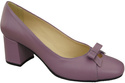 Women's Pumps with a Bow, Natural Leather and Low Heel 203 ElitaBut