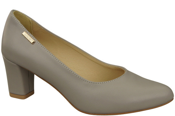 Classic Smooth Pumps Shoes Women's Black Natural Leather 213 ElitaBut