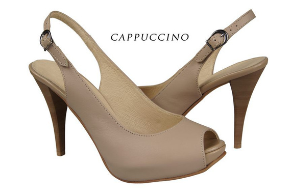 Obuwie Damskie Sandały skóra naturalna Cappuccino Lico 912 ElitaBut