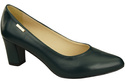 Classic Smooth Pumps Shoes Women's Black Natural Leather 213 ElitaBut