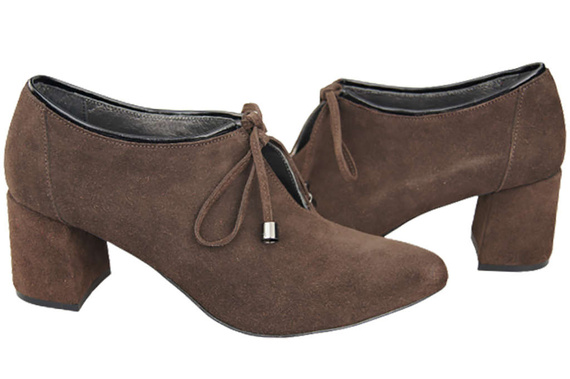 Women's shoes Low shoes Natural leather velor 183 ElitaBut