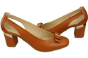 Shoes Women's pumps in Natural Leather with Decorative Heel 199 ElitaBut