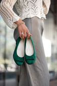 Women's Shoes Ballerinas natural leather Suede 126 ElitaBut