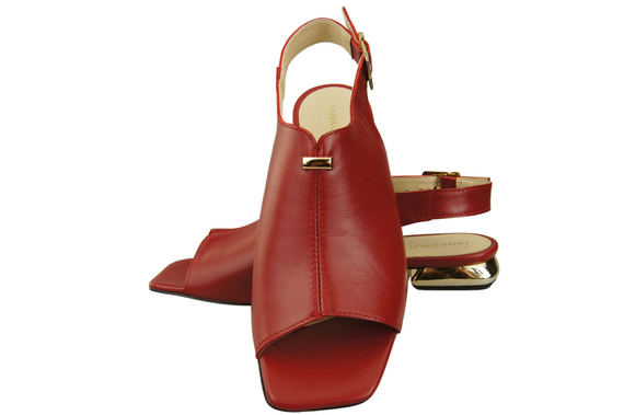 Comfortable Women's Shoes Sandals Flat Gold Heel Natural Leather 207 ElitaBut