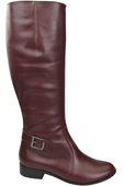 Women’s  leather boots, lined officer boots, flat 225 ElitaBut