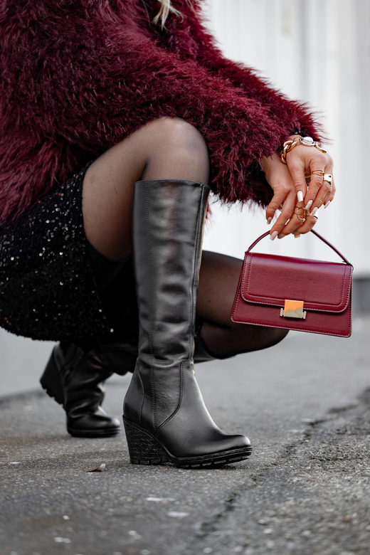 Shoes Women's boots Wedge natural leather 745 ElitaBut