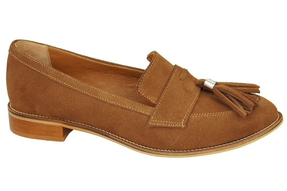 Shoes Women's loafers Natural Leather Velor 134 ElitaBut