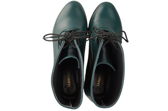 Obuwie Botki Damskie Malachitowe Wiosna/Jesień skóra naturalna 155 L ElitaBut