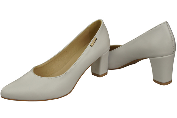 Classic Smooth Pumps Shoes Women's Black Natural Leather 213 ElitaBut