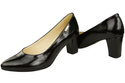 Classic Smooth Pumps Shoes Women's Black Natural Leather 213 ElitaBut
