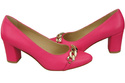 Classic Women's  Pumps Shoes made of Natural Leather with a Gold Decorative Chain 200 ElitaBut