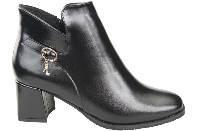 Women’s Ankle Boots ElitaBut 226 Genuine Leather, Insulated, Square Toe, Block Heel