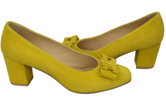 Women's shoes Pumps Natural leather suede 163 ElitaBut