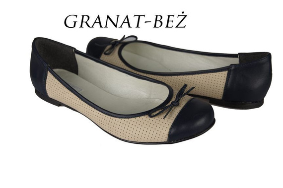 Women's Shoes Ballerinas Openwork natural leather 661 ElitaBut