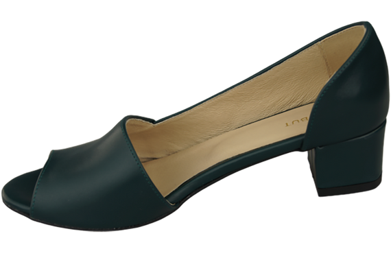 Obuwie Damskie Sandały Malachitowe Skóra Naturalna 147 ElitaBut