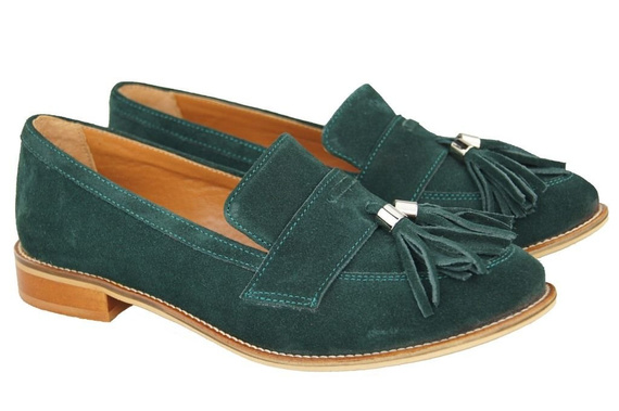 Shoes Women's loafers Natural Leather Velor 134 ElitaBut