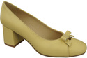Women's Pumps with a Bow, Natural Leather and Low Heel 203 ElitaBut