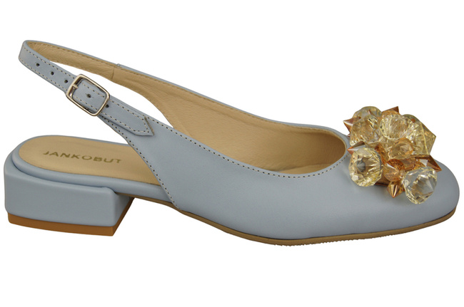 Women's Shoes Sandals with Crystals Natural Leather 215 ElitaBut