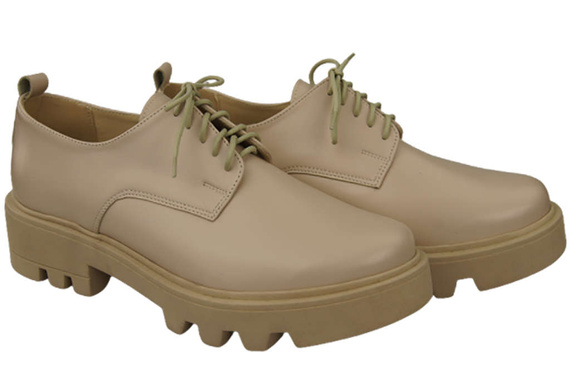 Women's shoes Lace-up leather Natural 180 ElitaBut