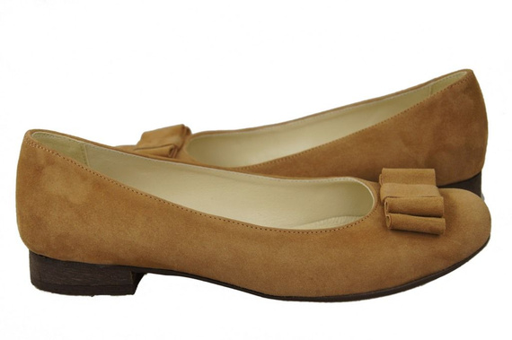 Women's Shoes Ballerinas natural leather Suede 126 ElitaBut
